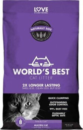 Produktbild von WORLD'S BEST Cat Litter Multiple Lavendel - 3,18 kg