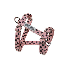 Produktbild von Wouapy Hundegeschirr Peas 15 mm - 36/52 cm Rosa Gepunktet