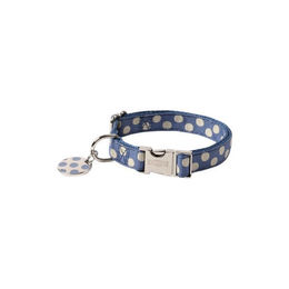 Produktbild von Wouapy Hundehalsband Peas 15 mm Blau Gepunktet