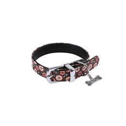 Produktbild von Wouapy Hundehalsband PetMini 10 mm x 25 cm Schwarz Geblümt