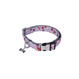 Produktbild von Wouapy Hundehalsband Sublime 15 mm Blau Geblümt