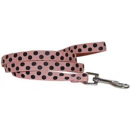 Produktbild von Wouapy Hundeleine Peas 15 mm x 1,2 m Rosa Gepunkte