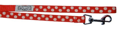 Produktbild von Wouapy Hundeleine Peas 20 mm x 1 m Rot Gepunktet - 1 m