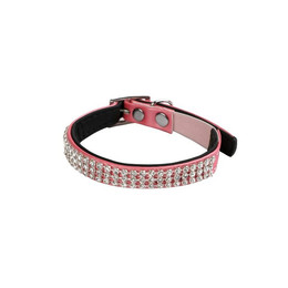 Produktbild von Wouapy Katzenhalsband mit Diamanten Pink
