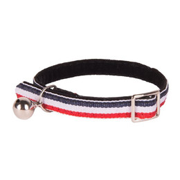 Produktbild von Wouapy Katzenhalsband Style Blau-Weiß-Rot
