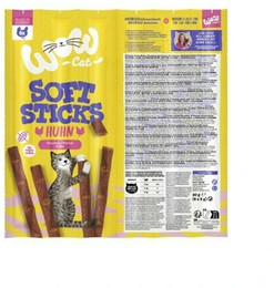 Produktbild von WOW 32 x 6 x 5g Soft Sticks Katzensnack Huhn-Sparpaket