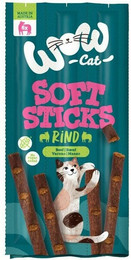 Produktbild von WOW 32 x 6 x 5g Soft Sticks Katzensnack Rind-Sparpaket