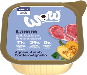 Produktbild von WOW Adult 150g Hundenassfutter Sparpaket 22 x 150 Gramm Lamm mit Kürbis