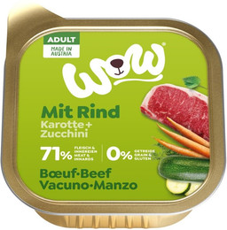 Produktbild von WOW Adult 150g Hundenassfutter Sparpaket 22 x 150 Gramm Rind mit Karotten
