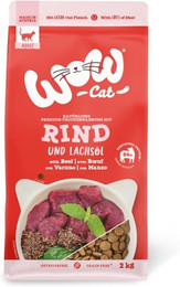 Produktbild von WOW Adult 4 x 2kg Rind Katzentrockenfutter-Sparpaket