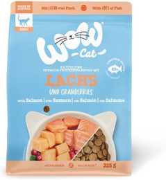 Produktbild von WOW Adult 8 x 325g Lachs Katzentrockenfutter-Sparpaket