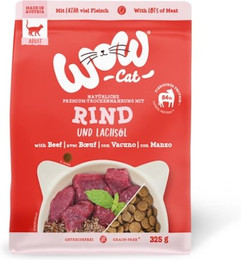 Produktbild von WOW Adult 8 x 325g Rind Katzentrockenfutter-Sparpaket