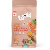 Produktbild von WOW Adult Fisch mit Süßkartoffeln Hundetrockenfutter - 12 kg