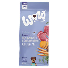 Produktbild von WOW Adult Lamm mit Karotten Hundetrockenfutter - 2 x 12 kg