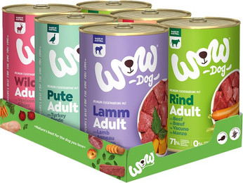 Produktbild von WOW Adult Nassfutter Mixpaket 6 Sorten - 6 x 400 g