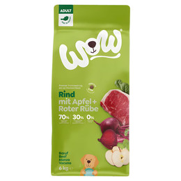 Produktbild von WOW Adult Rind mit Apfel und Roter Rübe Hundetrockenfutter - 12 kg