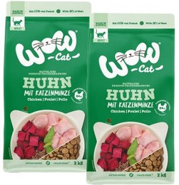 Produktbild von WOW Cat Adult Huhn - 2 x 2 kg