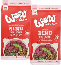 Produktbild von WOW Cat Adult Rind - 2 x 2 kg