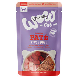 Produktbild von WOW CAT Adult Rind & Pute - 12 x 125 g