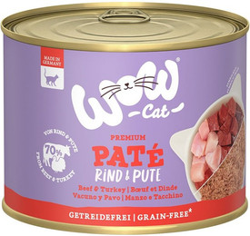 Produktbild von WOW CAT Adult Rind & Pute - 6 x 200 g