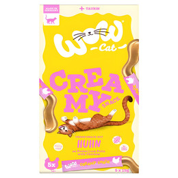 Produktbild von Wow Cat Creamy Snack mit Huhn - 5 x 15 g