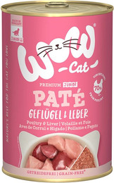 Produktbild von WOW CAT Junior Geflügel & Leber - 6 x 400 g