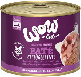 Produktbild von WOW CAT Senior Geflügel & Ente - 6 x 200 g