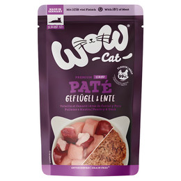 Produktbild von WOW CAT Senior Paté Geflügel & Ente - 12 x 125 g