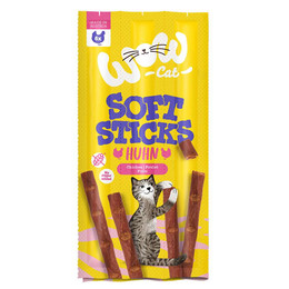 Produktbild von WOW Cat Soft Sticks Huhn - 6 x 5 g