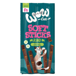 Produktbild von WOW Cat Soft Sticks Rind - 6 x 5 g