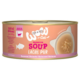Produktbild von WOW CAT Suppe mit Lachs - 12 x 70 g