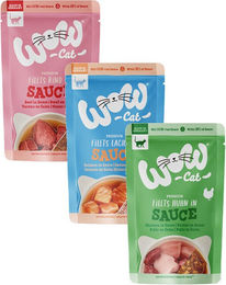 WOW Cat Wet Adult in Sauce - Lachs – Bild 1 von 5