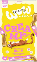 Produktbild von WOW Creamy Snack 11 x 5 x 15g Katzensnack Huhn-Sparpaket