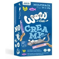 Produktbild von WOW Creamy Snack 4 x 24x15g Multipack Katzensnack-Sparpaket
