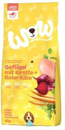Produktbild von WOW Junior Geflügel mit Karotte - 2 x 6 kg