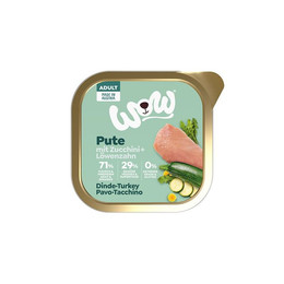 Produktbild von WOW Nassfutter Adult Pute mit Zucchini - 11 x 150 g