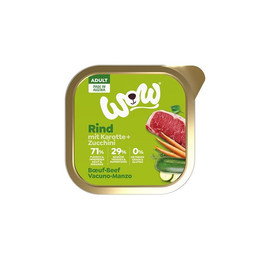 Produktbild von WOW Nassfutter Adult Rind mit Karotten - 11 x 150 g