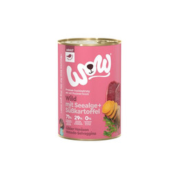 Produktbild von WOW Nassfutter für Hunde Adult Wild mit Seealge - 6 x 800 g
