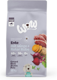 Produktbild von WOW Senior Ente mit Süßkartoffeln Hundetrockenfutter Sparpaket 2 x 12 Kilogramm