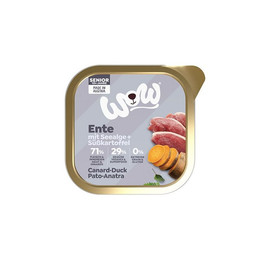 Produktbild von WOW Senior Nassfutter mit Ente, Seealge und Süßkartoffel - 11 x 150 g