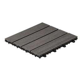 Produktbild von WPC Holzfliesen Anthrazit - 1 Set