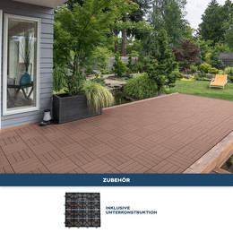 Produktbild von WPC Holzfliesen BAVARO Hellbraun