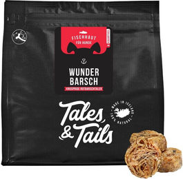 Produktbild von Wunderbarsch - Kauprodukt für Hunde aus Fisch - Fischhaut zum Kauen aus Rotbarsch 150g