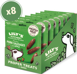 Produktbild von Würstchen aus Schwein mit Äpfeln (8 x 70g) | Lily's Kitchen
