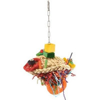 Produktbild von Wagner's HappyBird Papageienspielzeug Happy Frog Intelligenzspielzeug aus Naturmaterial in Bunt - 1 Stk.