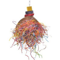 Produktbild von Wagner's Kokosnuss Intelligenzspielzeug mit Edelstahlkette für Papageien und Großsittiche - 1 Stk.