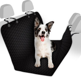 Wahre Tierliebe Autoschondecke für Hunde Schwarz wasserabweisend und waschbar – Bild 1 von 5