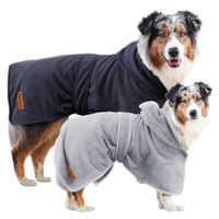 Produktbild von Wahre Tierliebe Hundebademantel für kleine Hunde, grau, Polyester, XS - 1 Stk.