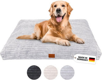 Wahre Tierliebe Hundebett Cozy orthopädisches Hundebett für erwachsene Hunde grau aus Polyester wasserabweisend und waschbar – Bild 1 von 5