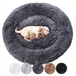 Wahre Tierliebe Hundebett Fluffy Wolke Orthopädisches Hundekissen Grau XS - 50 cm – Bild 1 von 12